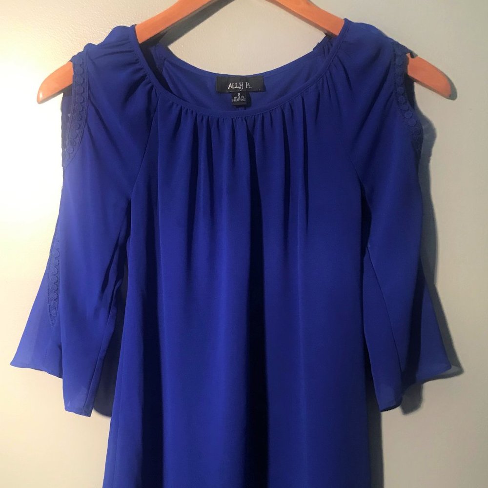 GIRLS NAVY BLUE PARTY DRESS